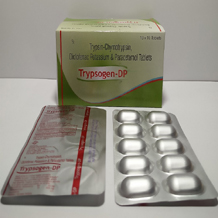  top pharma franchise products of Positive Medicare  -	tablets trypsogen.jpg	